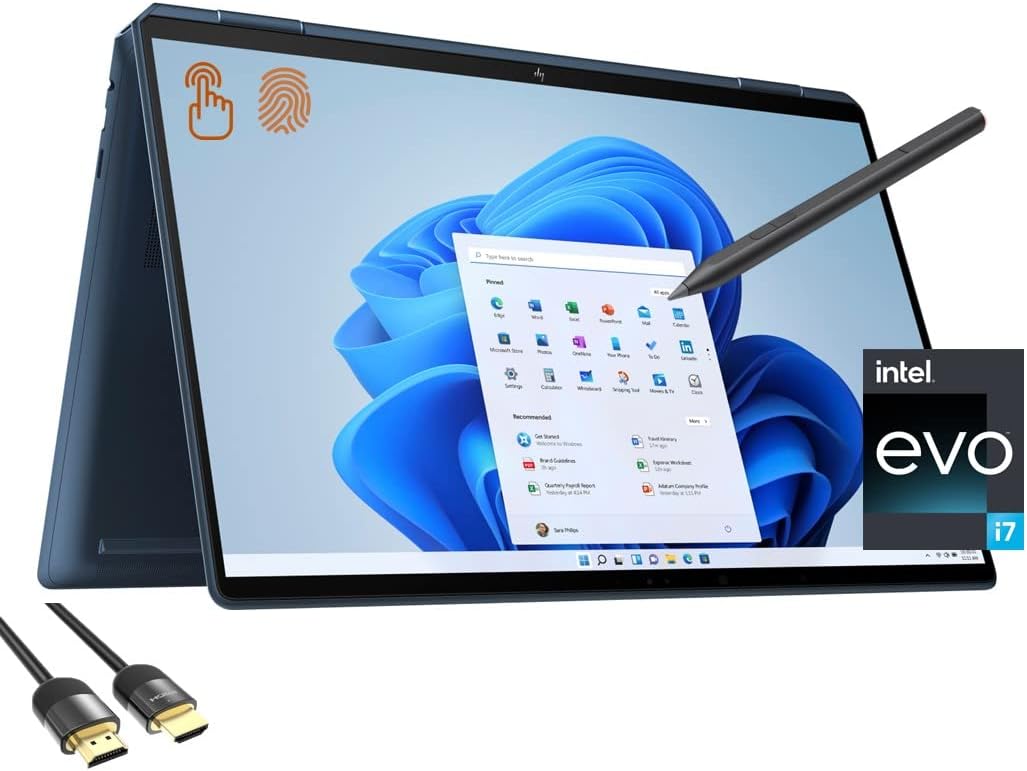 HP Spectre 16 F1013DX Core i7 12th Generation X360 Touch Screen Laptop